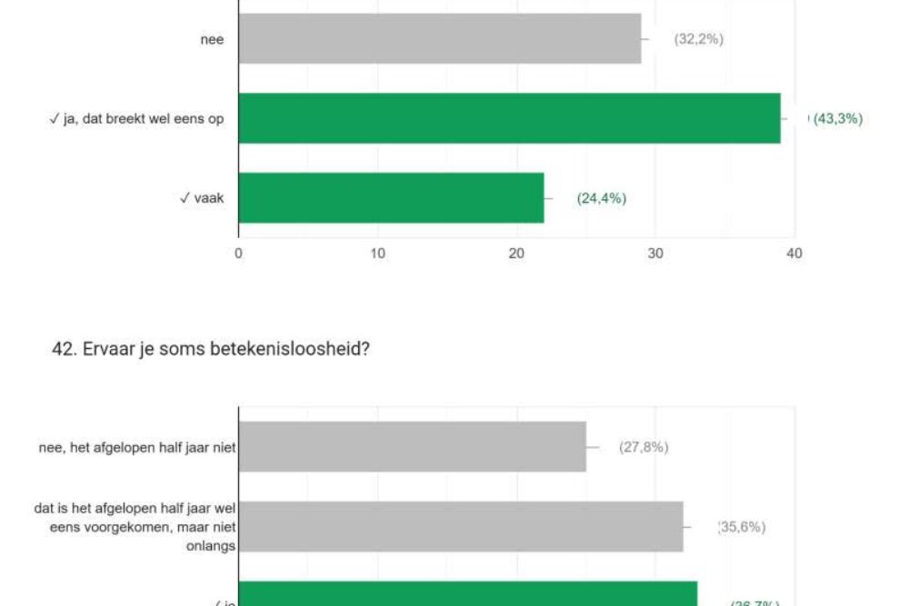 eigenwaarde, betekenisloosheid, burnouttest