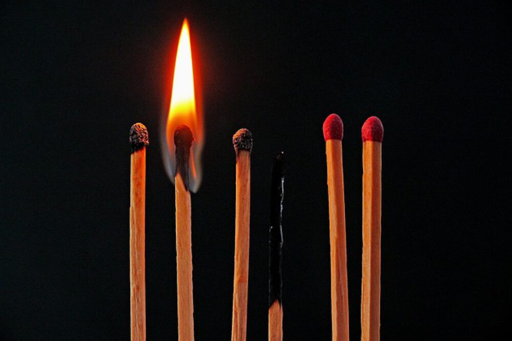 burnout opgebrand, stress. Blijf het voor, houd die balans